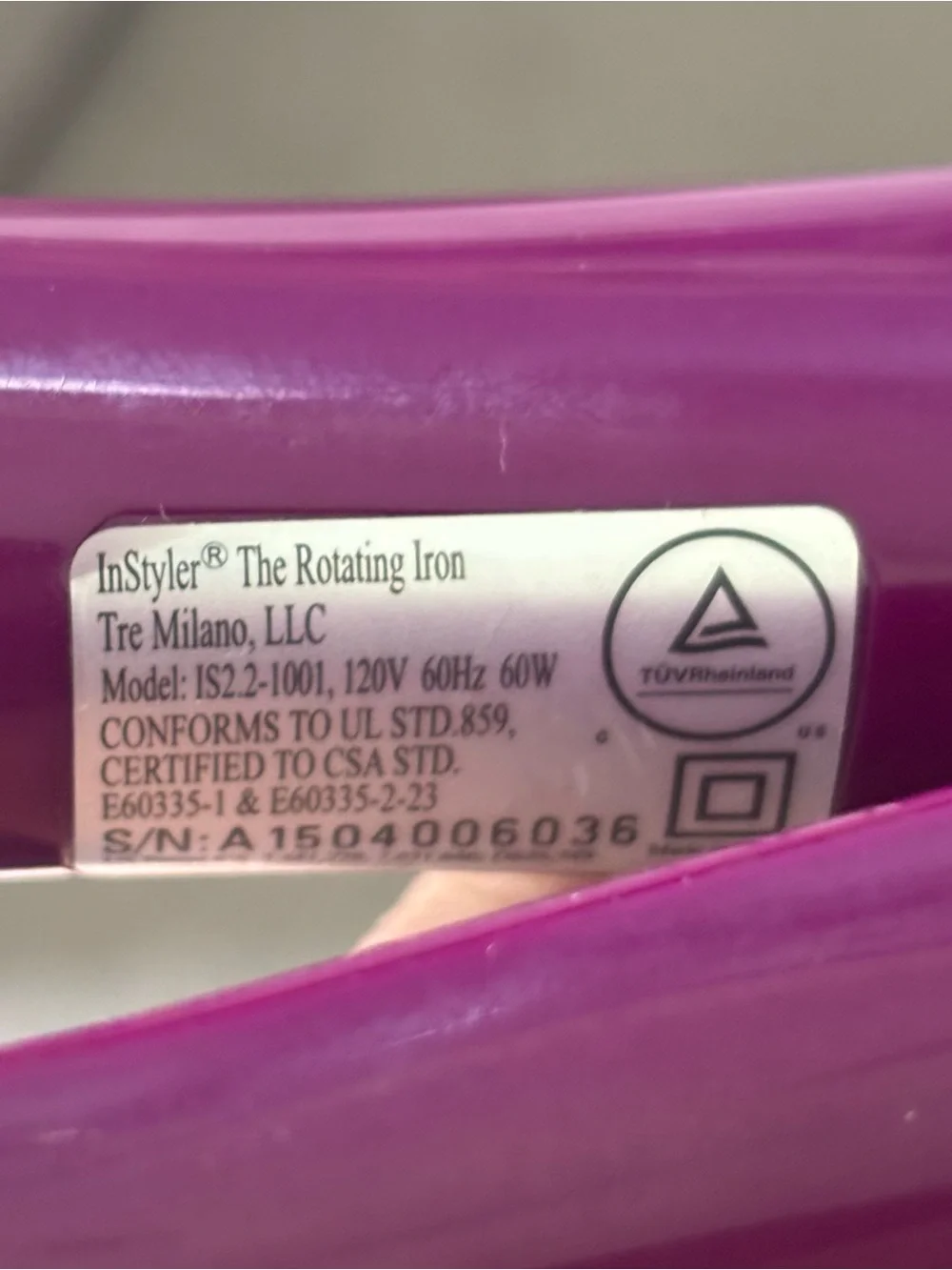 Instyler Rotating Hot Iron Hair Straightener 1.25